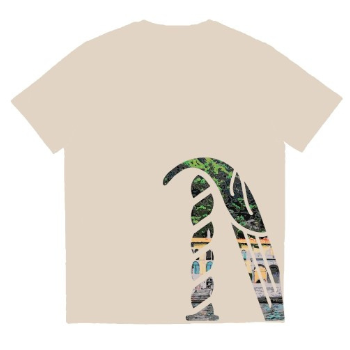 T-shirt ottanio con logo, Taglia M - immagine 2