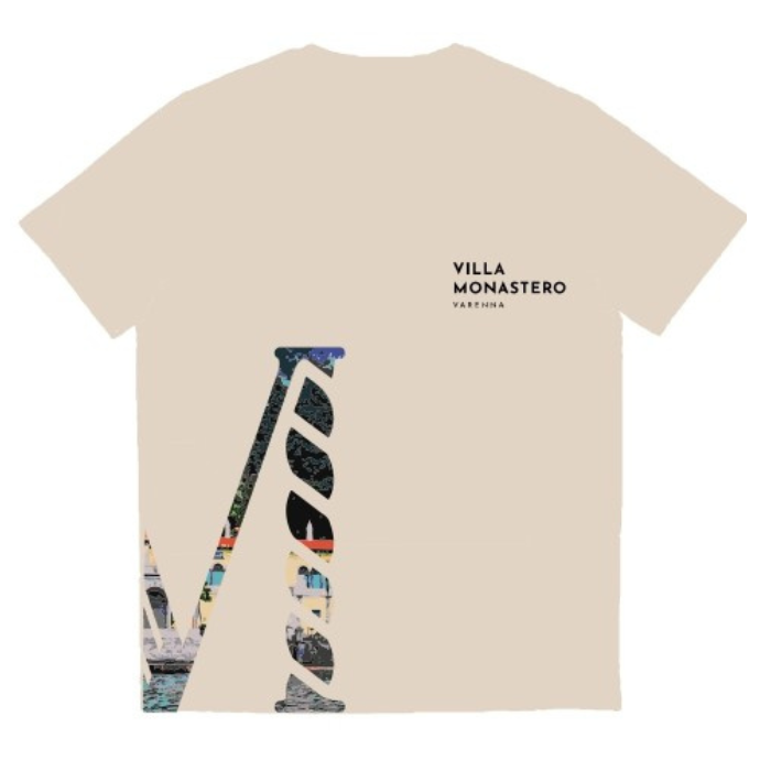 T-shirt ottanio con logo, Taglia M
